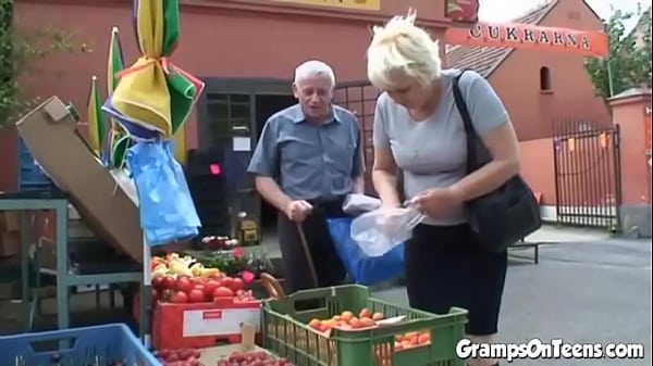 Teen fucked by oldie in the woods