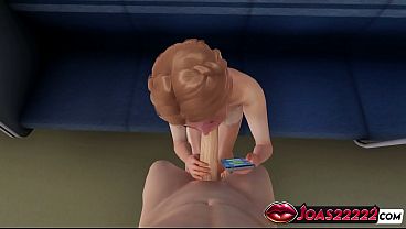 Subway Stella Animation: Handjob Stroking, Sitting Sloppy Deepthroat To Cumshot Finish thumbnail