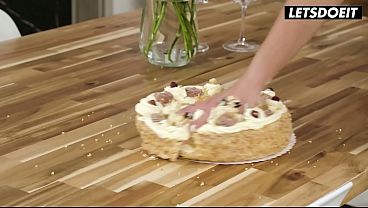 Nonton I Licked Cake Off Her Nipples, Then We Fucked Ourselves With Dildos thumbnail