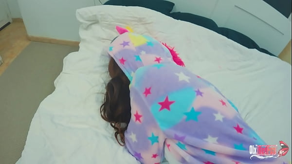 Play MP4 - Sweet Big Ass Step Sister in Unicorn Kigurumi Has Loving Sex at Home