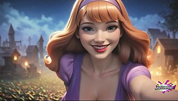 Nonton Daphne Deepthroats A Huge Dong And Loves It When He Cums Down Her Throat | Made With Ai thumbnail