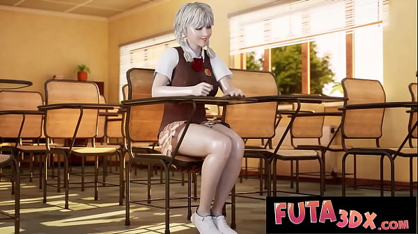 Play MP4 - Futa3DX - Hot FUTA Teacher Shoves Her Huge Dick In Blonde Babe