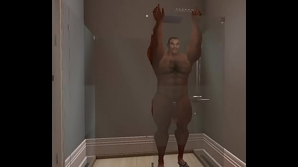 handsome jeremy mincey'_s shower jerk