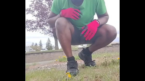 Taking an exercise routine i learned indoors and privately practicing it outdoors 3 