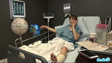 Play MP4 - Public Sex in Hospital&comma; Milf Flash BF Cumshot I Gave Him a Handjob and He Cums On My Tits