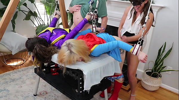 SB#2-3) Monica Sexxxton, Karlee Paige and Sandra Moore do Edge Play, Strap-on Fucking, Pussy Eating, Doggystyle Fucking 