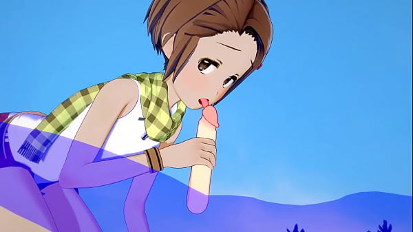 Digimon Hentai - Kari Sucking Dick thumbnail