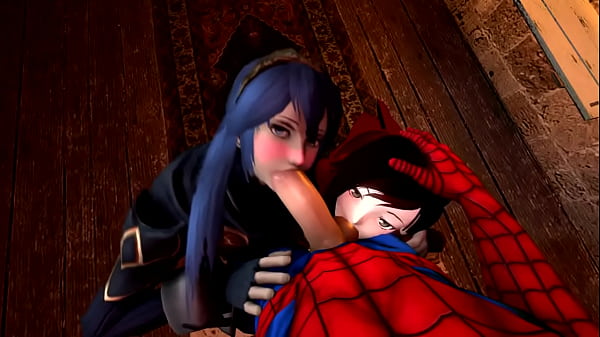 Spider-Man gets his dick suck by Lucina and Ruby