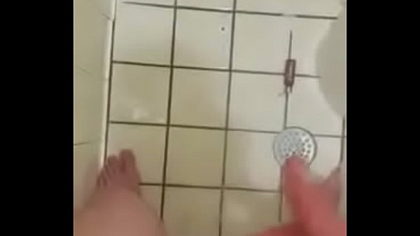 Big Cock Stroked in Shower 