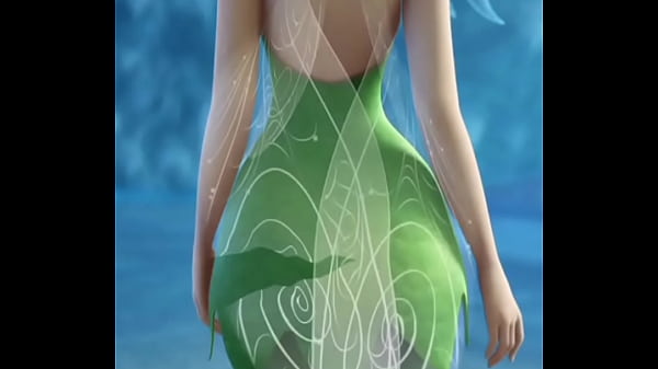 Tinkerbell close at her butt from back