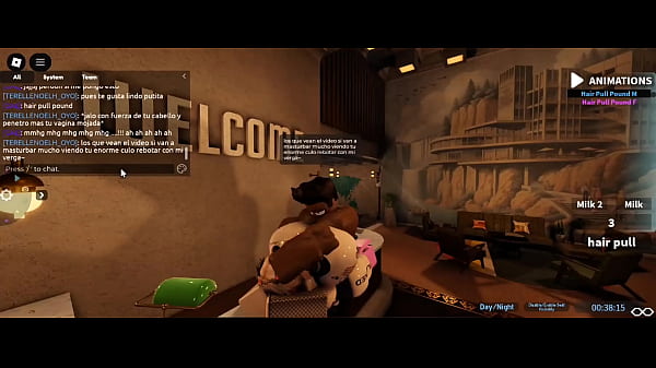 ROBLOX PENETRANDO A PUTA ADICTA A VERGA DE NEGRO 