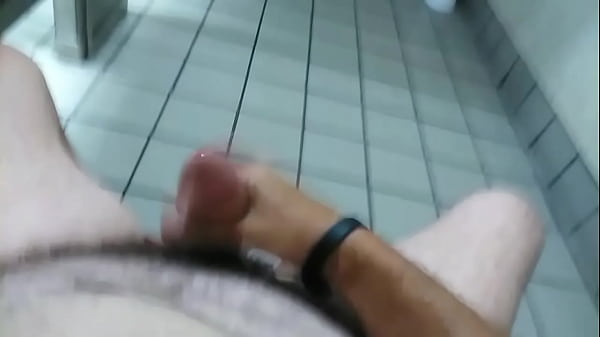 jerk off public restroom 