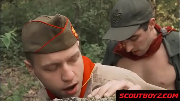 Scout Fucked outdoor by the TroopLeader 