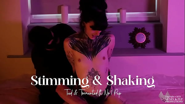 ** clip available **no1 pup tied a bamboo pole under honey's knee's to really emphasise her shakeswhat a perfect positi 