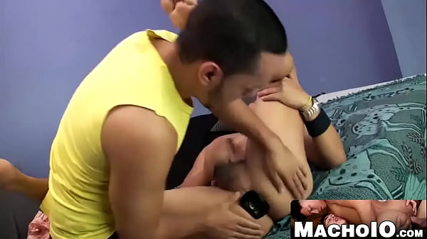 So I Put Latin Bottom Emilio On The Bed And Told Dante To Play With His Ass Until He Begs To Get Fucked. Poor Fucker Never Gets To Take That Dick. thumbnail