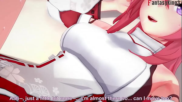 Yae Miko Fucking hard | 3 | Genshin Impact | Full & Full POV version on PTRN and Sheer: Fantasyking3 (step, ahegao pink haired girl) 