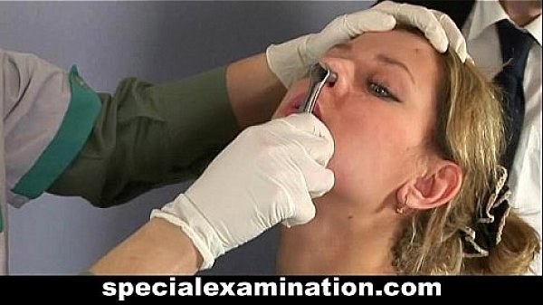 Sweet teen blonde gets gyno examination 