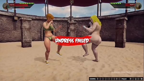 KarenKrash VS Bimbo_Barbie Naked Fighter 3D
