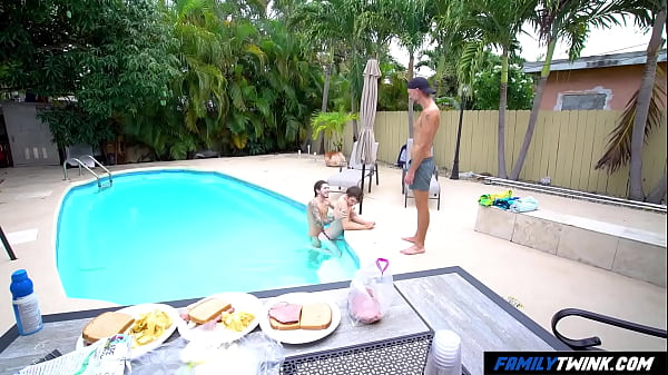Play MP4 - FamilyTwink - Pool Wekend Sex with Step-Nephew and Step-Uncle