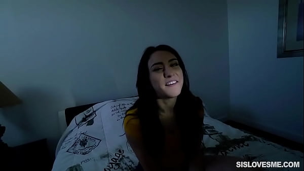 Horny young juicy ass stepsis has sex with stepbro when the lights go out