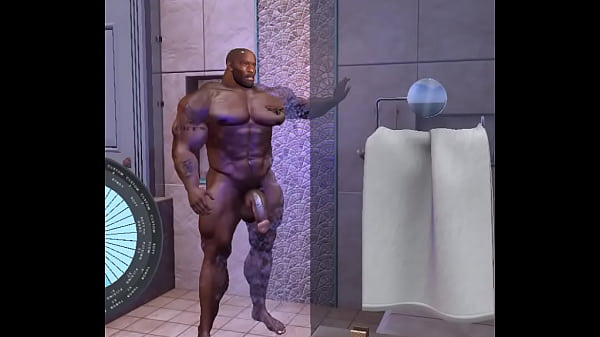 shower cam catches ultra hunk james harrison naked