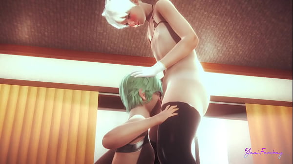 Yaoi Femboy - Kitten Fuck Rin's Mouth and ass - Sissy TrapAnime Manga Japanese_Gay Porn