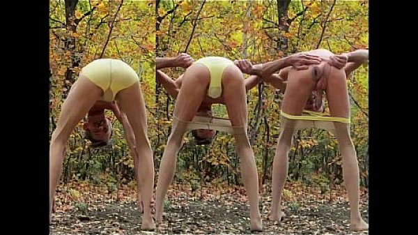 Panties Down and Fisting Ass Outdoors 