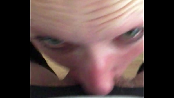 Have you ever had a staring contest with a slut sucking your cock 