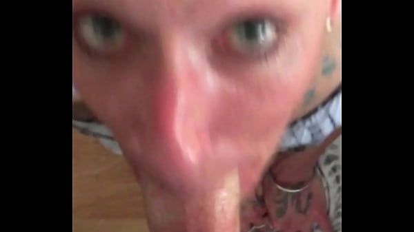Have you ever had a staring contest with a slut sucking your cock 