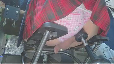 crossdresser machine fucked from front to back