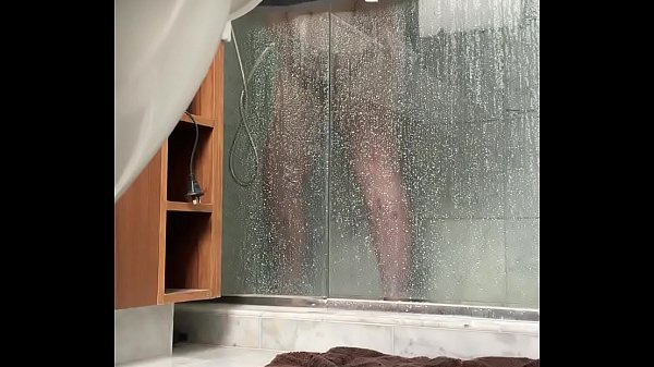 BBW caught masturbatingin shower