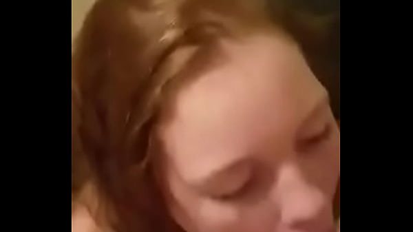 Red head takes a load to the face