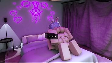 Fucking a cum bunny in roblox 