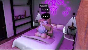 Fucking a cum bunny in roblox