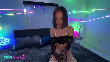 Skinny temptress christina sage turns a dj delay into pure heat