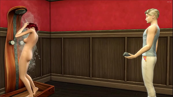 Stepson walks over his Stepmotherinto the bathroom whileshe is_taking ashower_then he_fucks her