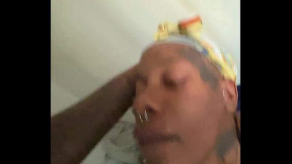 Ebony Sucking A Huge Black Cock thumbnail