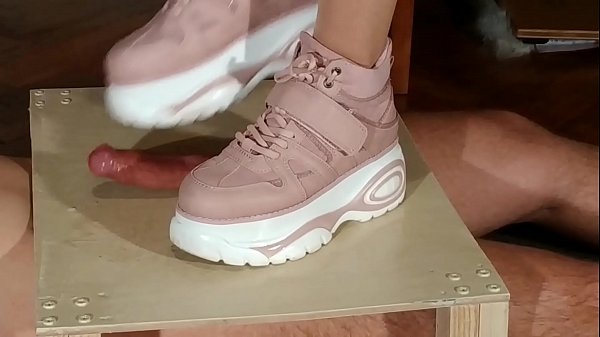 Domina cock stomping slave in pink boots (magyar_alázás) pt2 HD