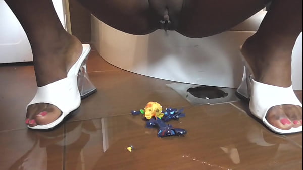 Ebony Barbie Estrella Crush With Her Heels Some Of Your Action Figures And On Top Of This She Pee On The Destroyed Figures. thumbnail