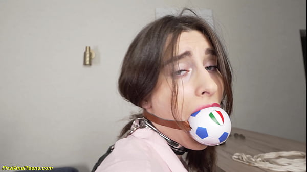 Cute Skinny Long Hair Teen Gets Ball Gagged Bound And Extreme Rough First Time Tight Asshole Stretched By Her Big Dick Boyfriend thumbnail