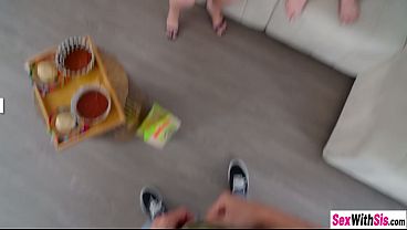 Sexy teen Britt Blair swallowed big dick and enjoyed hardcore threesome pussy fucking 