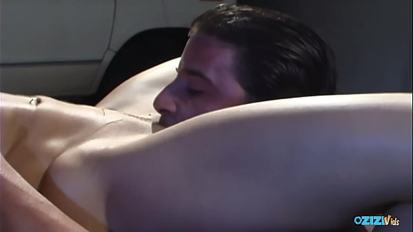 April groans as julian forcefully inserts his lengthy dick into her shaven genitals inside the car