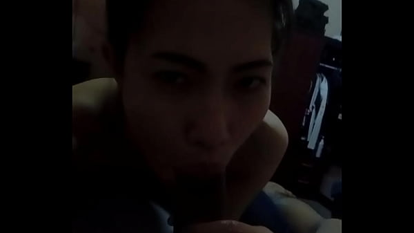 Asian girl sucks like she needs his sprem 