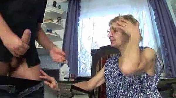 Granny fucks with her stepson for money 