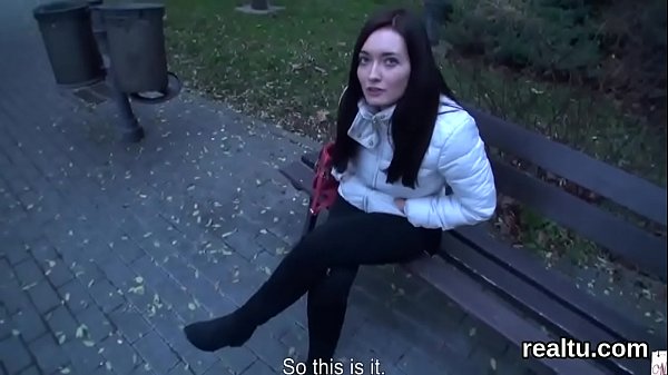 Stunning czech kitten is tempted in the mall and banged in pov 