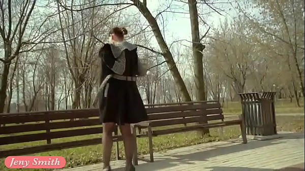 Play MP4 - Stockings flashing in spring  by Jeny Smith