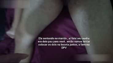 Corno chamou dotado para comer sua mulher na cama deles esse foi presente de niver dela 