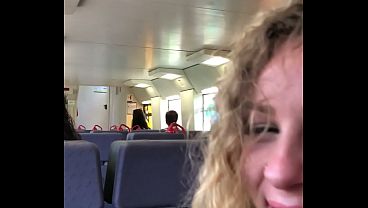 Sextape Angel Emily- I suck his cock in the train until he came in my mouth then I swallow everything 