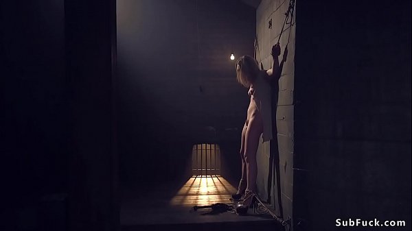 Brunetterough banged indark dungeon