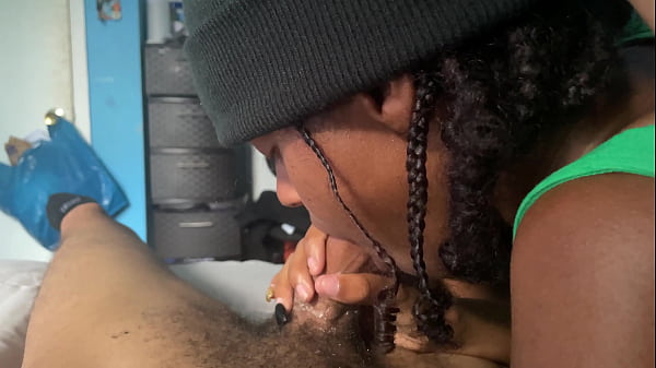 Glamorous sucks DreDaGloden1 Dick in the bedroom PT2